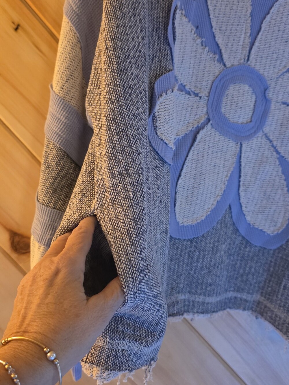 Oli & Hali Gray and Lavender Floral Sweater - Picture 11 of 11
